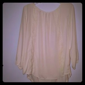 LOFT Flowy White Tunic